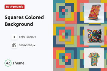 Background Square Colored Shapes