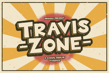 Travis Zone - Playful Display Font