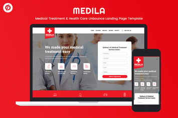 Medila - Medical & Health Care Unbounce Template