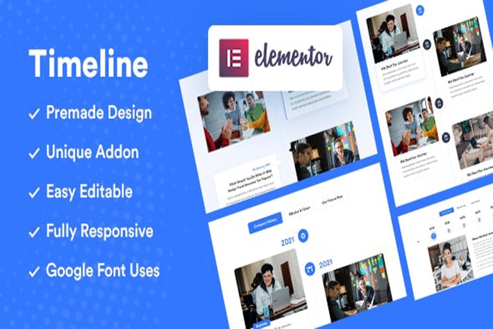  Elementor Timeline Addon - Timeline WordPress