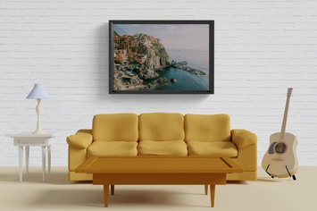 Realistic A3 Frame Mockup V2
