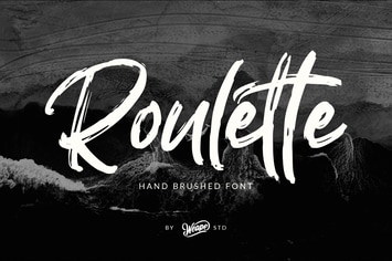 Roulette Hand Brushed Font
