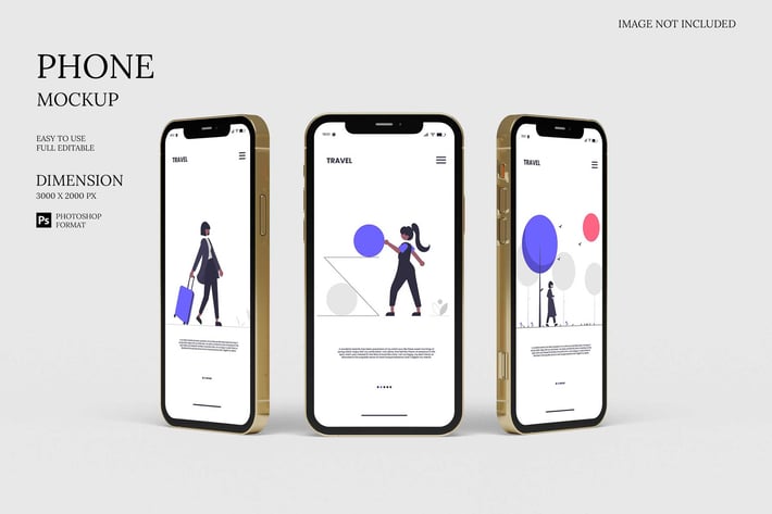 Stylish IPhone 12 - Mockup