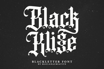 Black Klisse Blackletter Font
