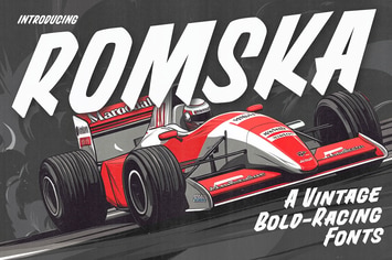 Romska - Vintage Bold Race Fonts