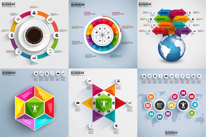 Business 3D Infographics