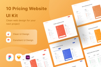 10 Pricing Website UI Kit