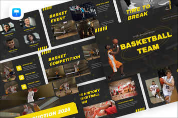 Basketball Team Keynote Presentation Template