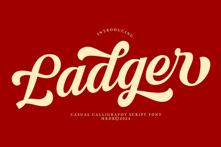 Ladger - Casual Script Font