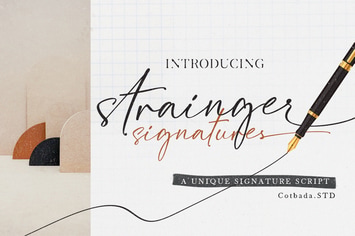Strainger Signatures  Font