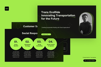 Black Green Gradient Company Profile I 004