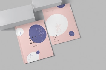 4 US Letter Size Magazine Mockups