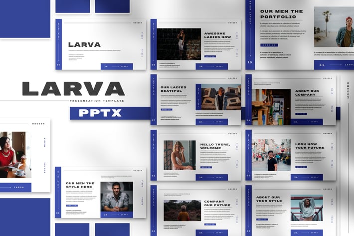 Larva - Business Presentation PowerPoint Template