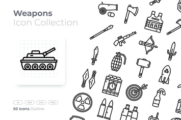 Weapons Outline Icon