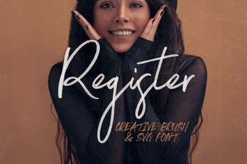 Register SVG Script Font
