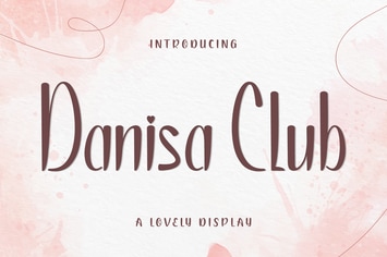 Danisa Club - Handcraft Display Font