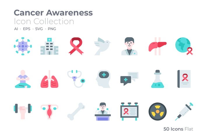 Cancer Awareness Color Icon