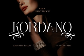 Kordano Luxury Serif Font