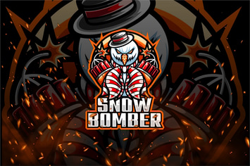 Snow Monster E-Sport and Sport Logo Template