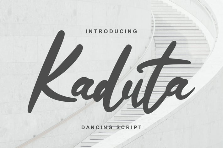 Kaduta | Dancing Script Font