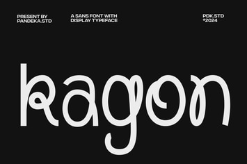 Kagon - Modern Experimental Logo Font