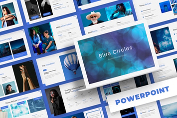 Blue Circle - Powerpoint Template