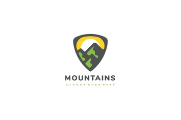Mountains Shield Logo