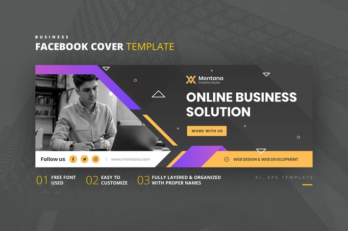 Business Facebook Cover Template