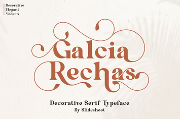 Galcia Rechas - Decorative Serif Font
