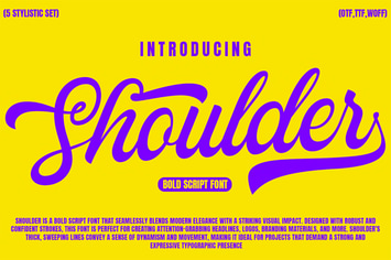 Shoulder Script Font
