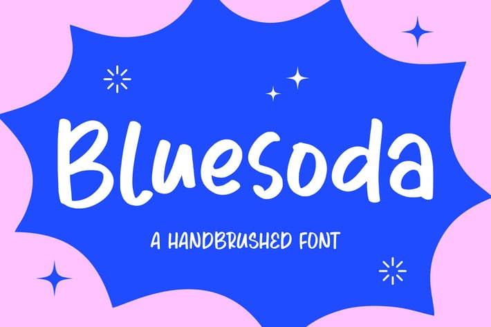 Bluesoda - Handbrushed Logo Font