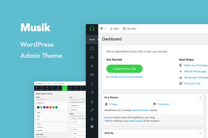 Musik - WordPress Admin Theme