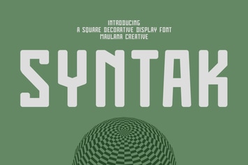 Syntak Techno Display Sans Font