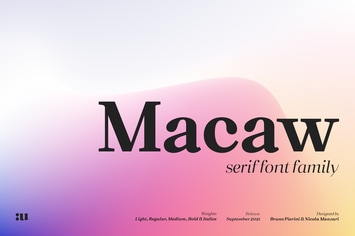Macaw - Serif Typeface