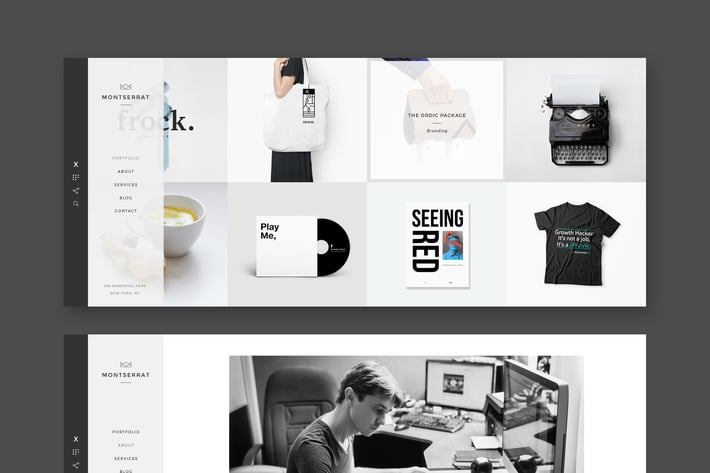 Monsterrat - Minimal PSD Portfolio