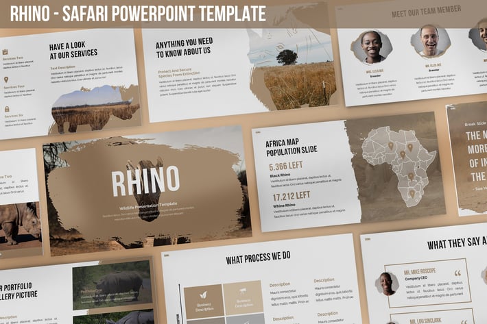Rhino - Safari Powerpoint Template