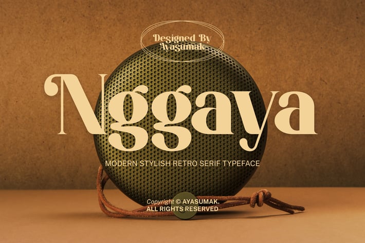 Nggaya - Stylish Retro Rounded Font