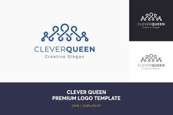 Clever Queen Logo Template