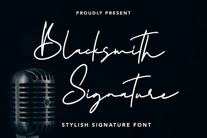 Blacksmith Signature - Stylish Signature Font