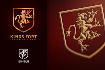 Kings Fort - Heraldic Lion Logo