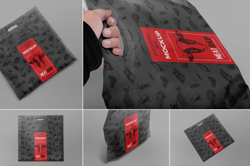 Plastic Shopping Bag Mockups