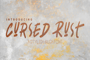 Cursed Rust – Stylish Brush Font