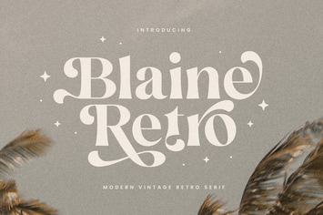 Blaine Retro - Retro Font