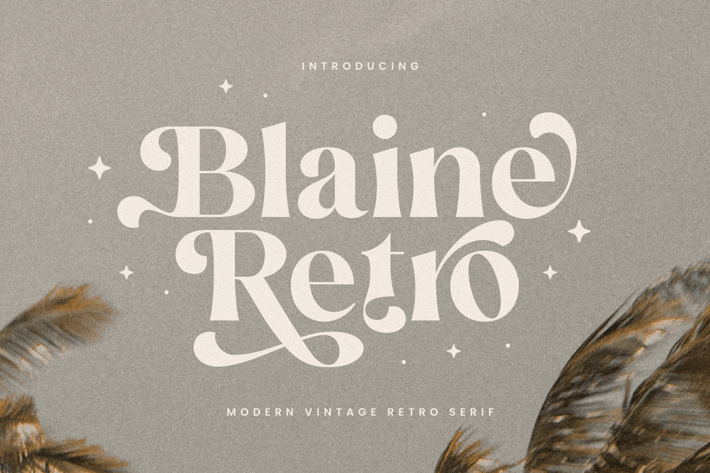 Blaine Retro - Retro Font