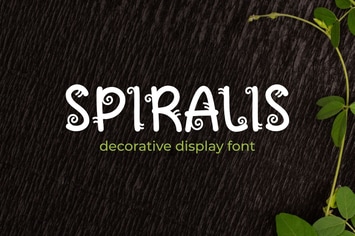 Spiralis - Decorative Display Font