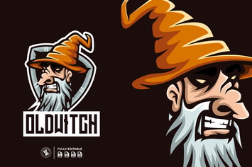 OLD WITCH LOGO TEMPLATES