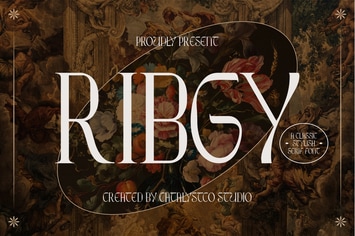 Ribgy Stylish Serif Font 