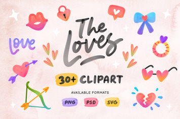 30+ The Loves Clipart Illustrations