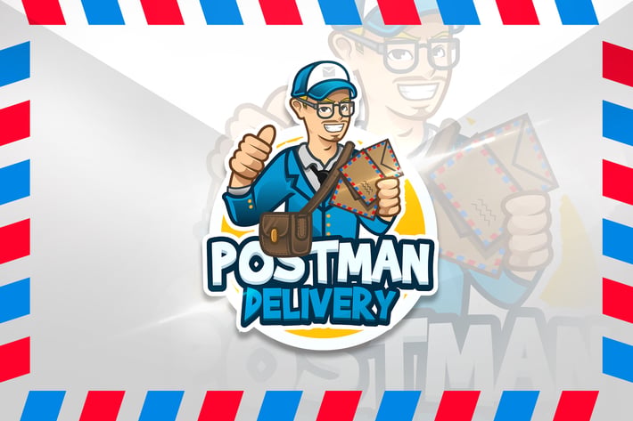 Postman Delivery - Mascot & Esport Logo