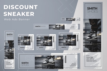 Web Ads Banners - Sneaker Promotion